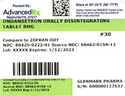 Label 1 (Ondansetron Odt 80425 0222 01)